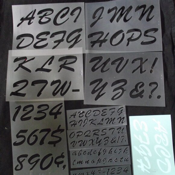 LARGE LOT OF STENCILS - Picture 2 of 15